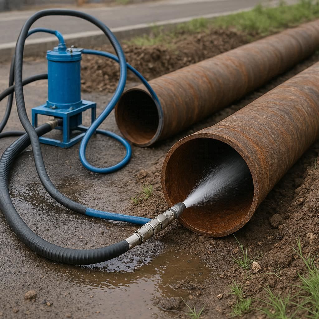 Гидродинамическая прочистка водопроводных труб в Угольной Гаване