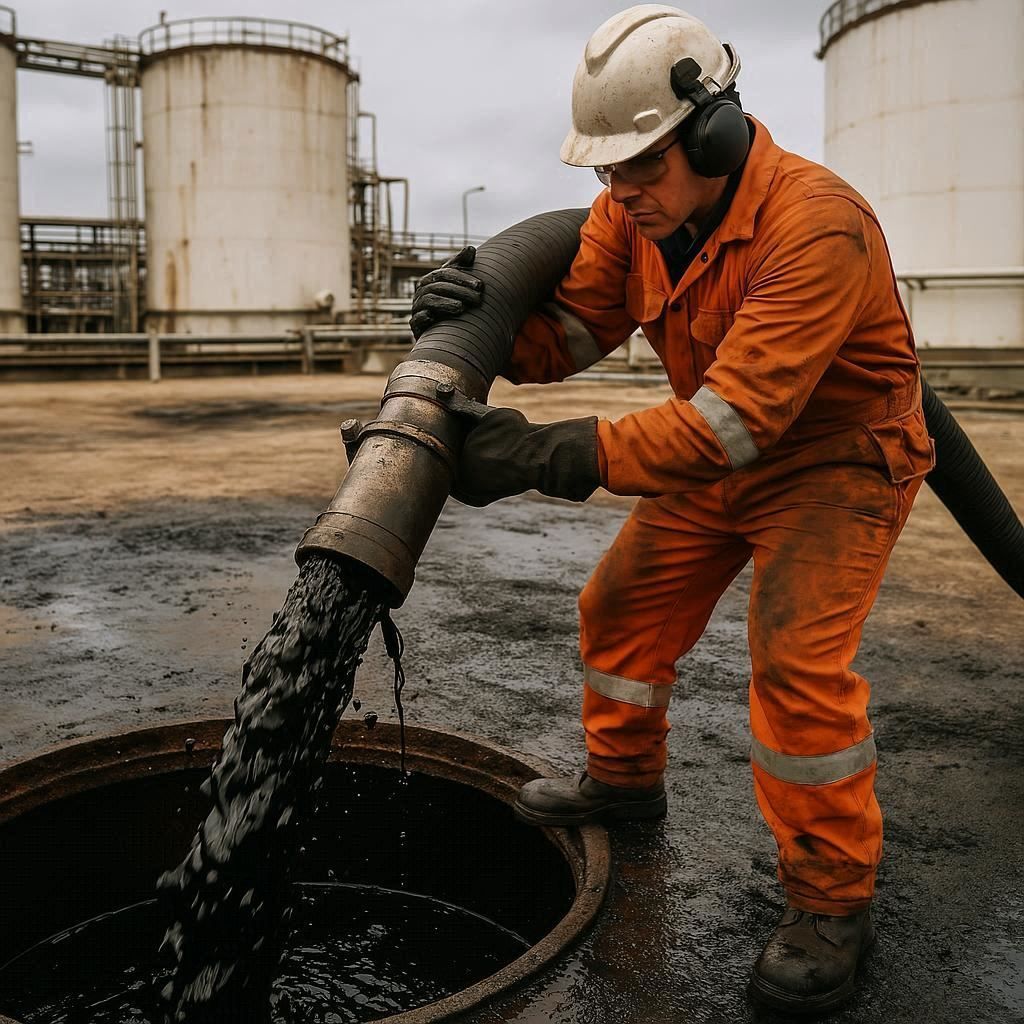 Откачка нефтепродуктов в Угольной Гаване